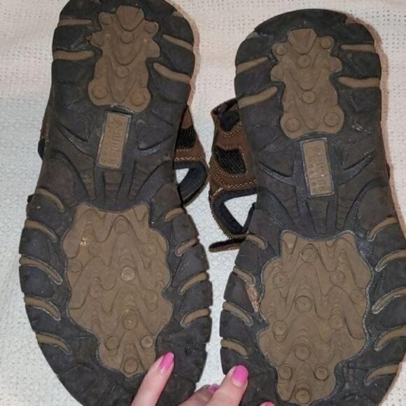 Alpine Sz. 8 Brown Leather Fisherman Adjustable Sandals - Picture 7 of 9